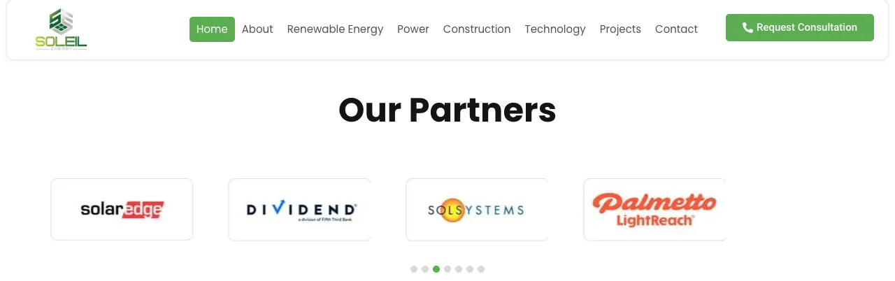 Our Partners logo carousel