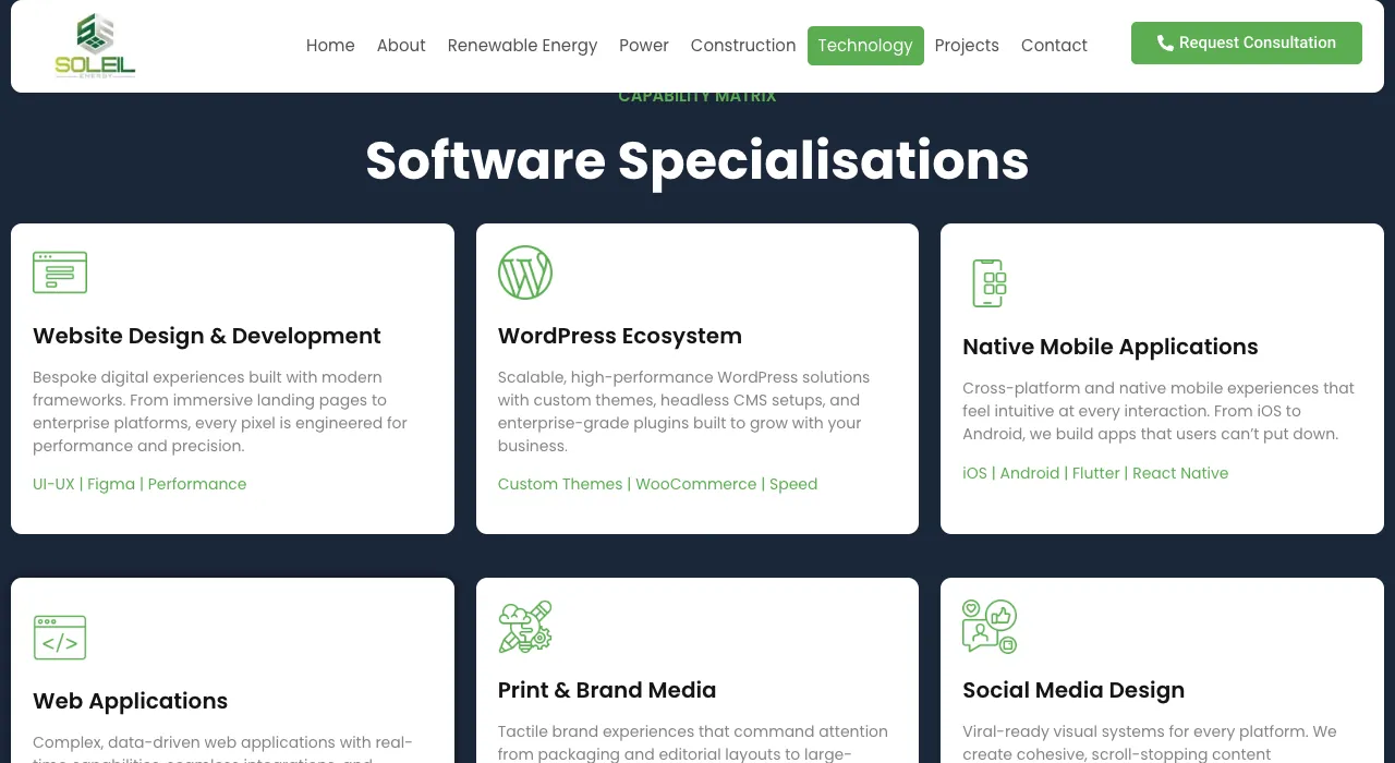 Software specialisations block